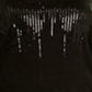 INC International Concepts Women's Plus Size Sequin Crewneck Sweater Black Size 0X