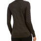 Charter Club Women's Striped Mock Neck Top Black Size XX-Large