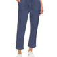 Style & Co Women's Pull On Cuffed Utility Pants Dark Blue Size 10