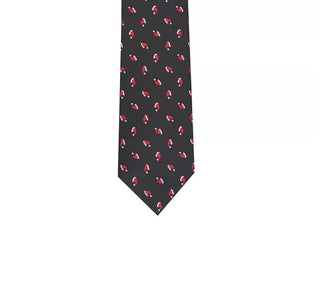 Club Room Men's Classic Santa Hat Neat Tie Black Size Regular