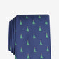 Club Room Men's Classic Evergreen Neat Tie Blue Size Regular