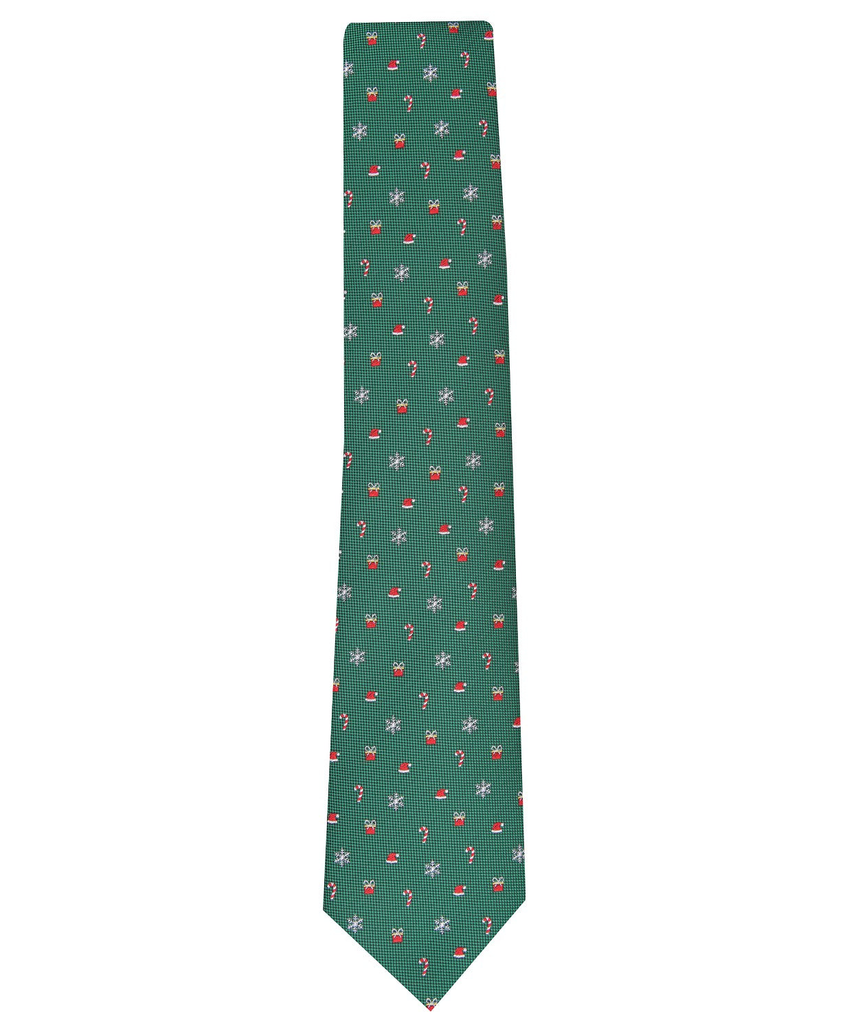 Club Room Men's Classic Holiday Tie Green Size Regular