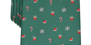 Club Room Men's Classic Holiday Tie Green Size Regular