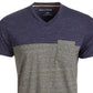 Sun + Stone Men's Aiden Pieced Patch Pocket T-Shirt  Blue Size Extra Large