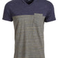 Sun + Stone Men's Aiden Pieced Patch Pocket T-Shirt Navy Size Small