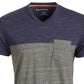 Sun + Stone Men's Aiden Pieced Patch Pocket T-Shirt Navy Size Large