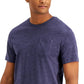 Sun + Stone Men's Dylan Contrast Chain Stitch T-Shirt Navy Size Medium