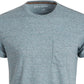 Sun + Stone Men's Devin Contrast Chain Stitch T-Shirt Navy Size Large