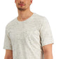 Sun + Stone Men's Dylan Contrast Chain Stitch T-Shirt White Size Small
