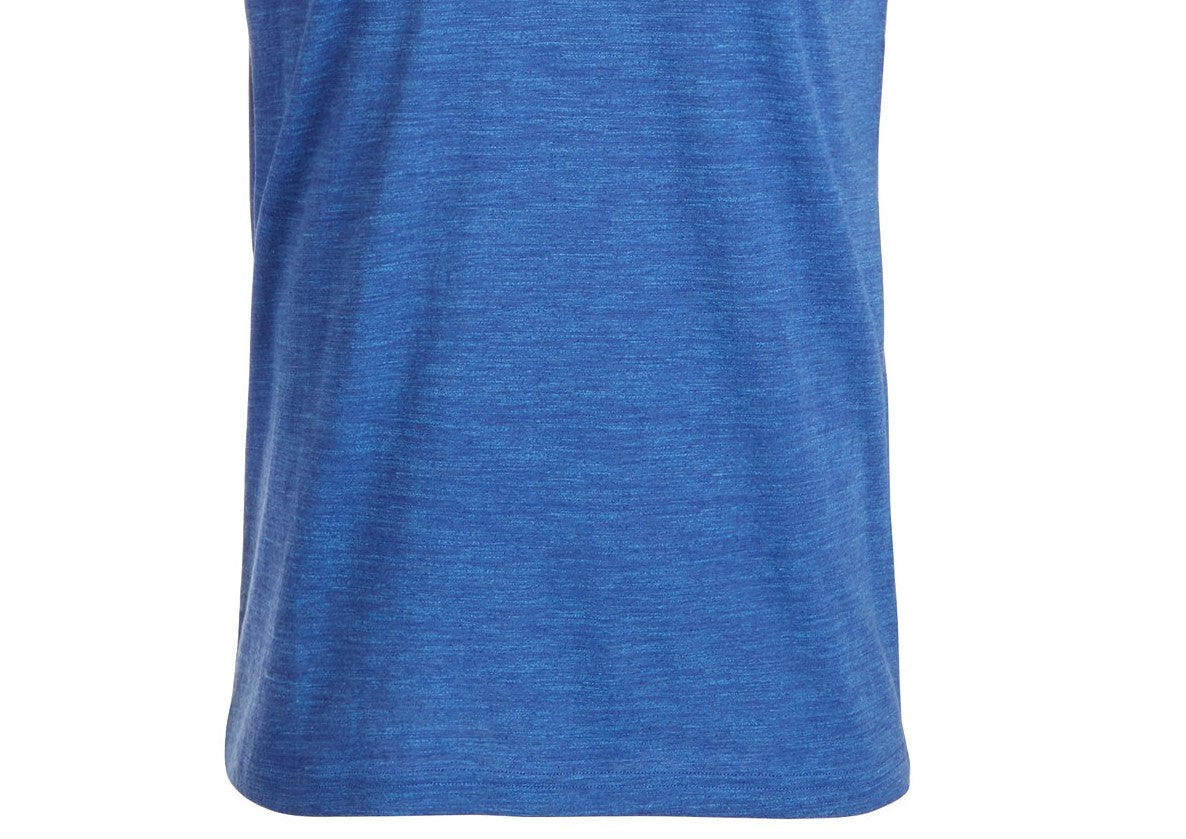 Sun + Stone Men's Eden Split Neck T-Shirt Blue Size Medium