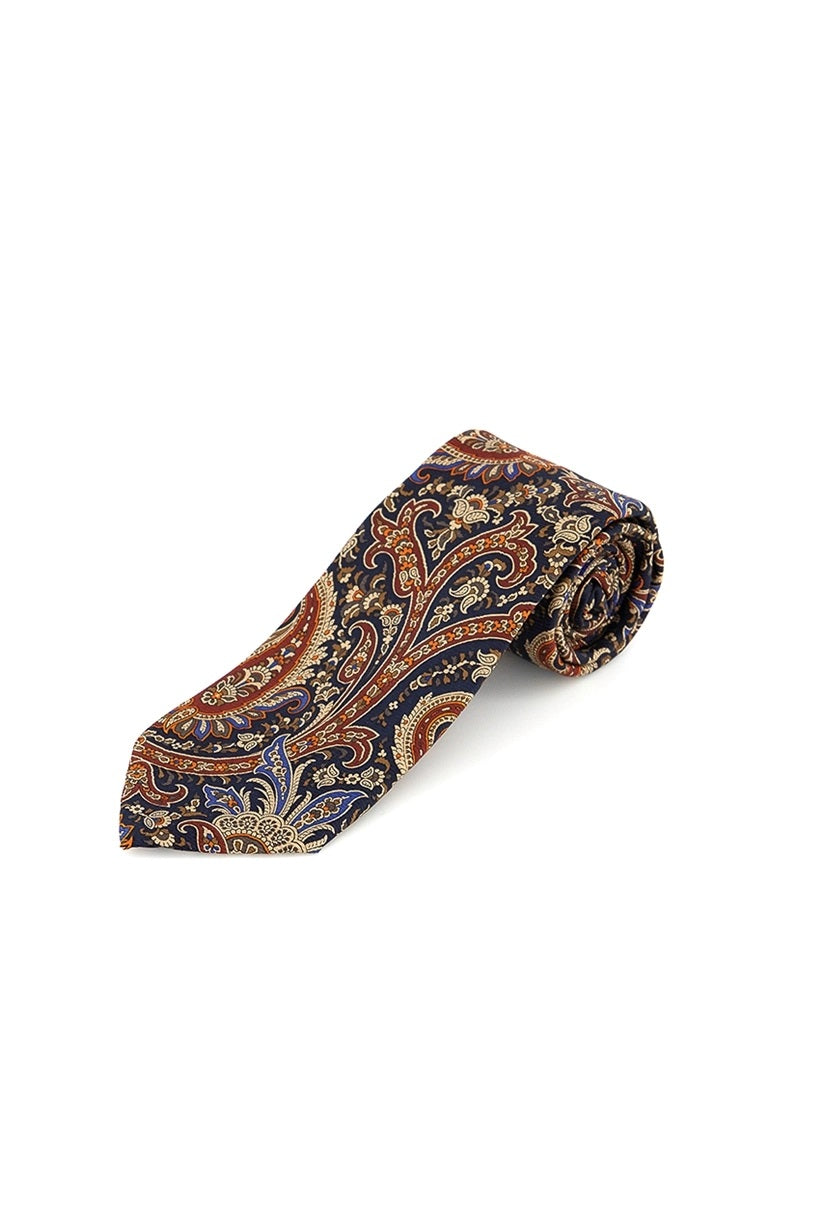 Tasso Elba Men's Rocco Paisley Tie Navy Size Regular
