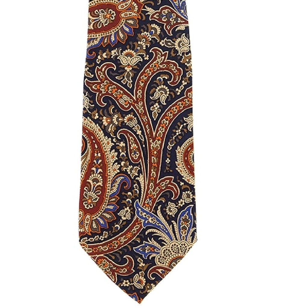 Tasso Elba Men's Rocco Paisley Tie Navy Size Regular