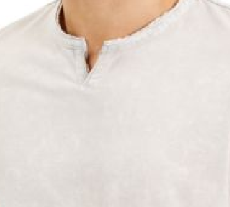 INC International Concepts Men's Space-Dye Split T-Shirt Beige Size Large