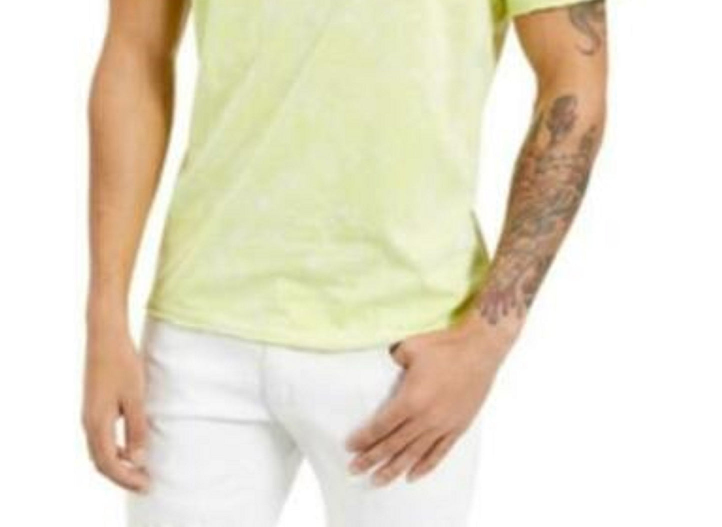 INC International Concepts Men's Row Tie-Dye T-Shirt Gold Size Extra Large