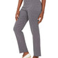 JM Collection Women's Jacquard Pull-On Pants Blue Size Medium