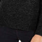 INC International Concepts Women's Puff-Sleeve Sweater Black Size Large