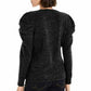 INC International Concepts Women's Puff-Sleeve Sweater Black Size Small