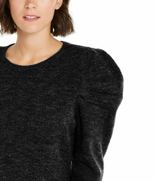 INC International Concepts Women's Puff-Sleeve Sweater Black Size X-Large