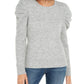 INC International Concepts Women's Puff-Sleeve Sweater Gray Size X-Large