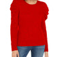 INC International Concepts Women's Puff-Sleeve Sweater Red Size Medium