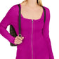 INC International Concepts Women's Square Neck Zip-Front Sweater Size Extra Large