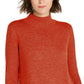 INC International Concepts Women's Mock-Neck Stitched Tunic  Real Red Size Small