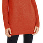 INC International Concepts Women's Mock-Neck Stitched Tunic  Real Red Size Small
