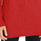 INC International Concepts Women's Mock-Neck Stitched Tunic Red Size Extra Small