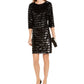 INC International Concepts Women's Sequin Sheath Dress Black Size Extra Small