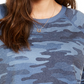 Style & Co Women's Camo Sweatshirt Blue Size 2 Extra Large