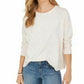 Style & Co Women's Speckled Sweatshirt White Size Extra Large
