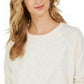 Style & Co Women's Speckled Sweatshirt White Size Extra Large