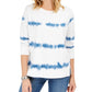 Style & Co Women's Tie-Dyed Sweatshirt Blue Size Small