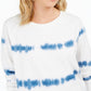 Style & Co Women's Tie-Dyed Sweatshirt Blue Size Small