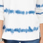 Style & Co Women's Tie-Dyed Sweatshirt Blue White Dye Size Medium