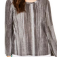 Style & Co Women's Striped Bell-Sleeve Top Black Size Medium