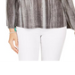 Style & Co Women's Striped Bell-Sleeve Top Black Size Medium