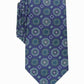 Tasso Elba Men's Classic Medallion Silk Tie Green Size Regular