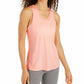 Ideology Women's Strappy-Back Tank Top Pink Size Medium
