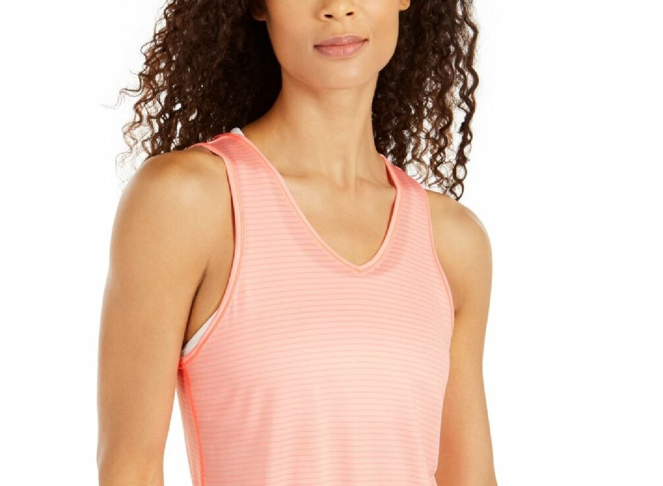 Ideology Women's Strappy-Back Tank Top Pink Size Medium