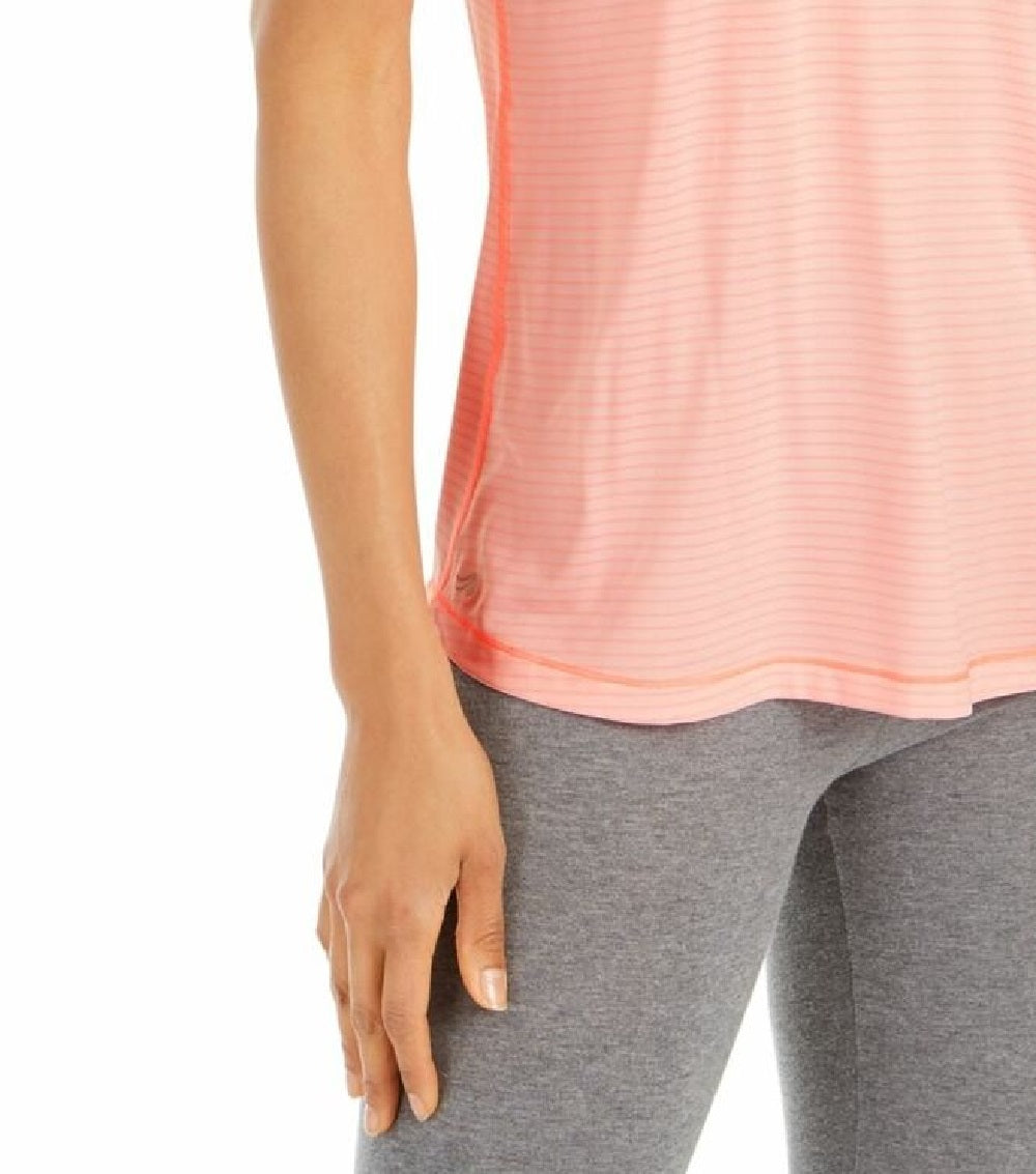 Ideology Women's Strappy-Back Tank Top Pink Size Medium