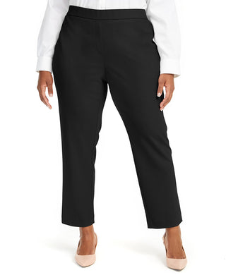 Alfani Women's Plus Size Pull-On Dress Pants Black Size XXX-Large