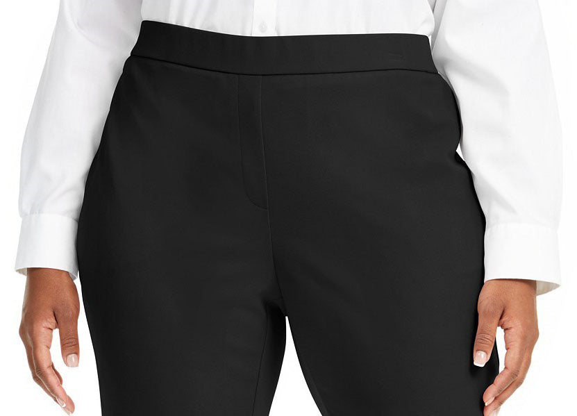 Alfani Women's Plus Size Pull-On Dress Pants Black Size XXX-Large