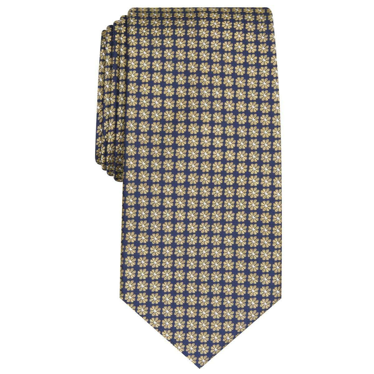 Club Room Men's Tulip Neat Tie Yellow Size Regular
