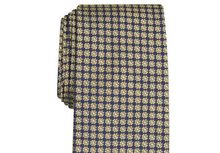 Club Room Men's Tulip Neat Tie Yellow Size Regular
