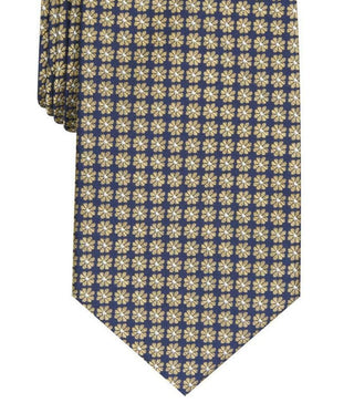 Club Room Men's Tulip Neat Tie Yellow Size Regular