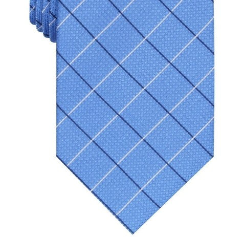 Club Room Men's Classic Grid Tie Navy Size Regular