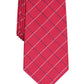 Club Room Men's Classic Grid Tie Red Size Regular