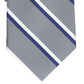 Club Room Men's Classic Stripe Tie Gray Size Regular