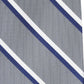 Club Room Men's Classic Stripe Tie Gray Size Regular